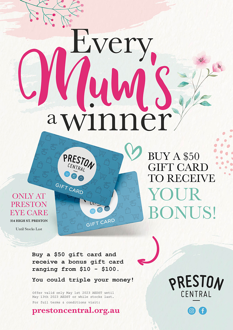 Mother's Day Gift Card Preston